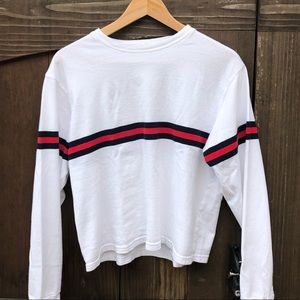 brandy melville long sleeve striped top